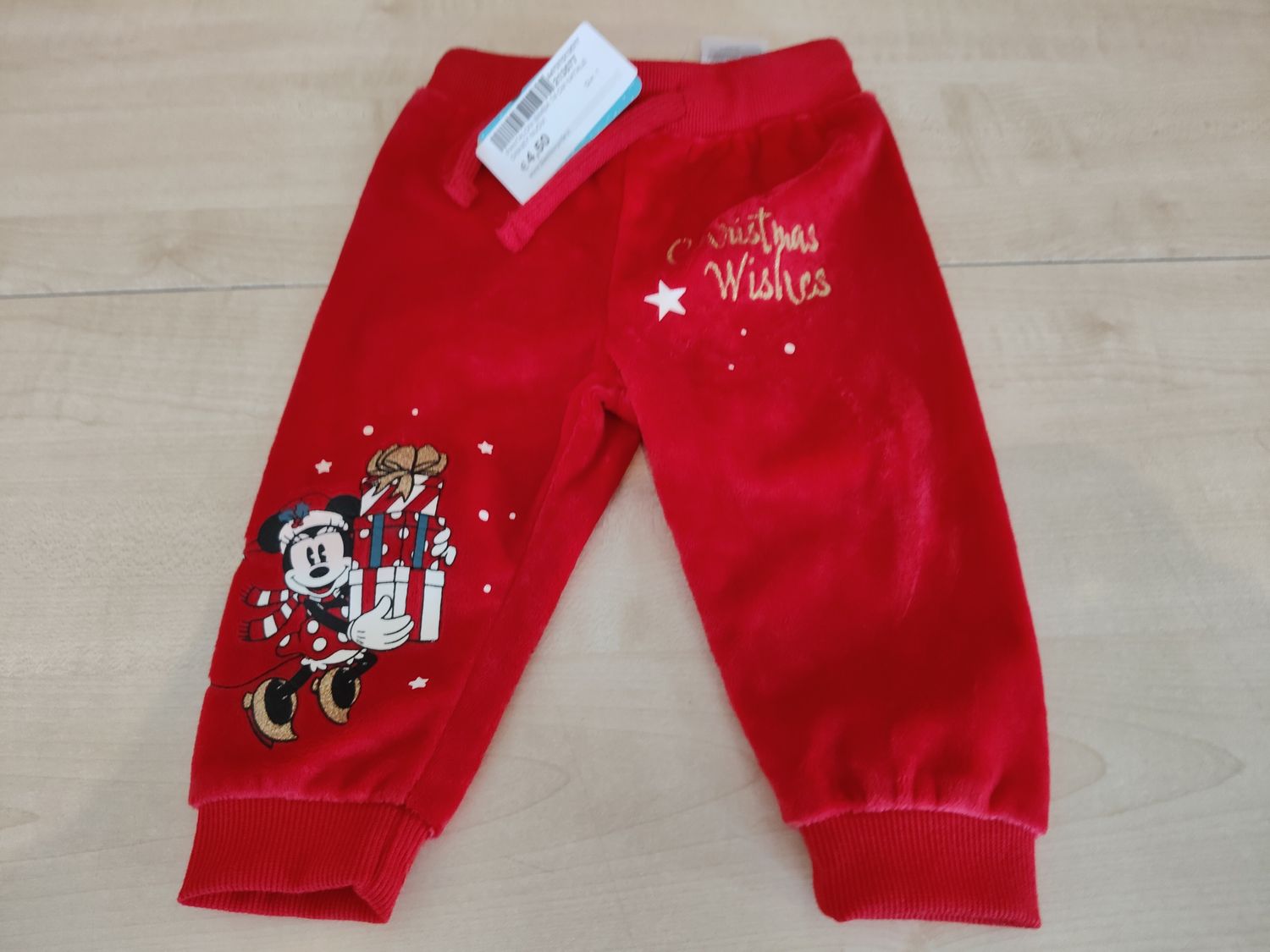 Pantaloni bimba 74 cm Natale Disney nuovi