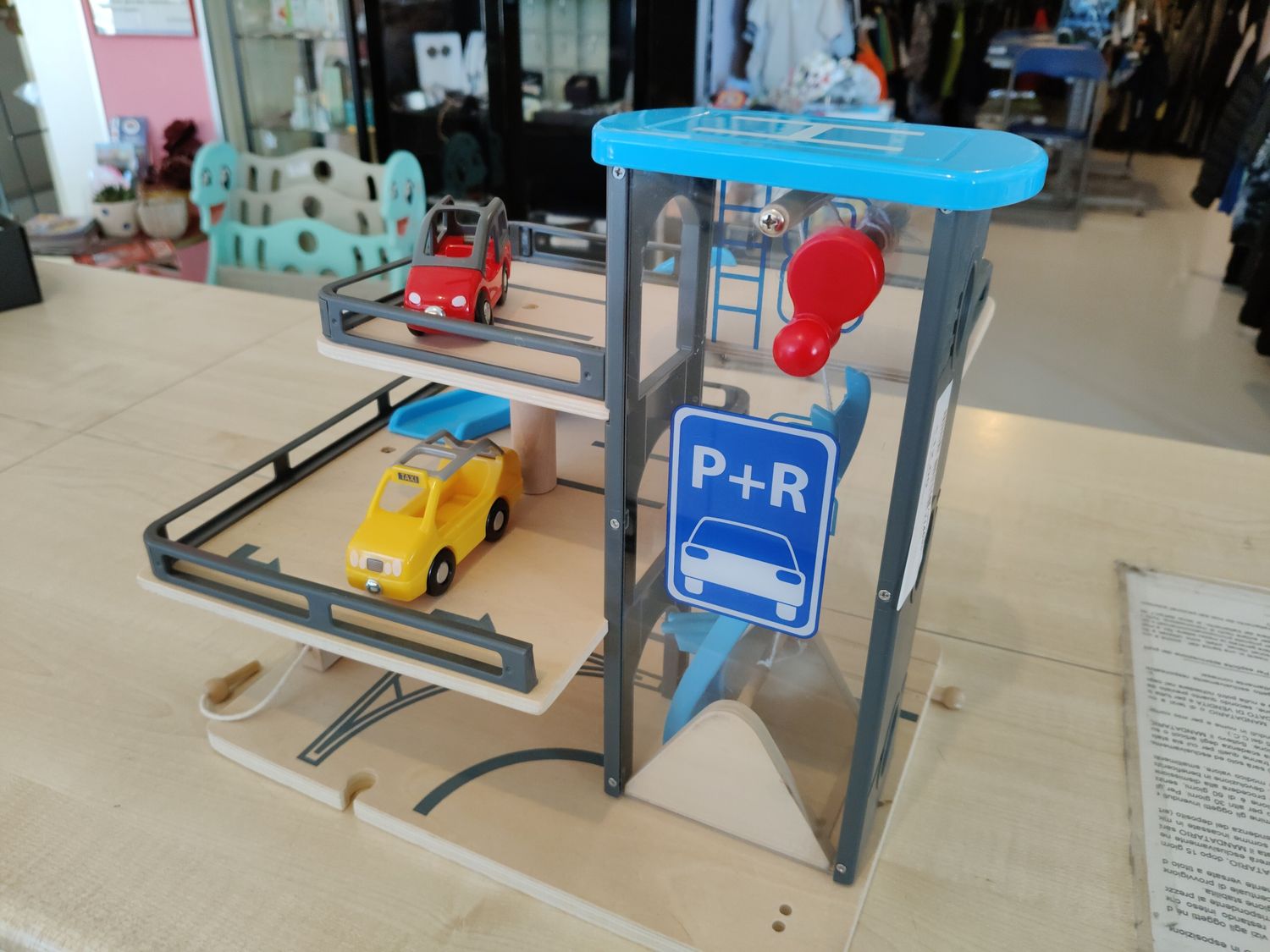 Set parcheggio in legno