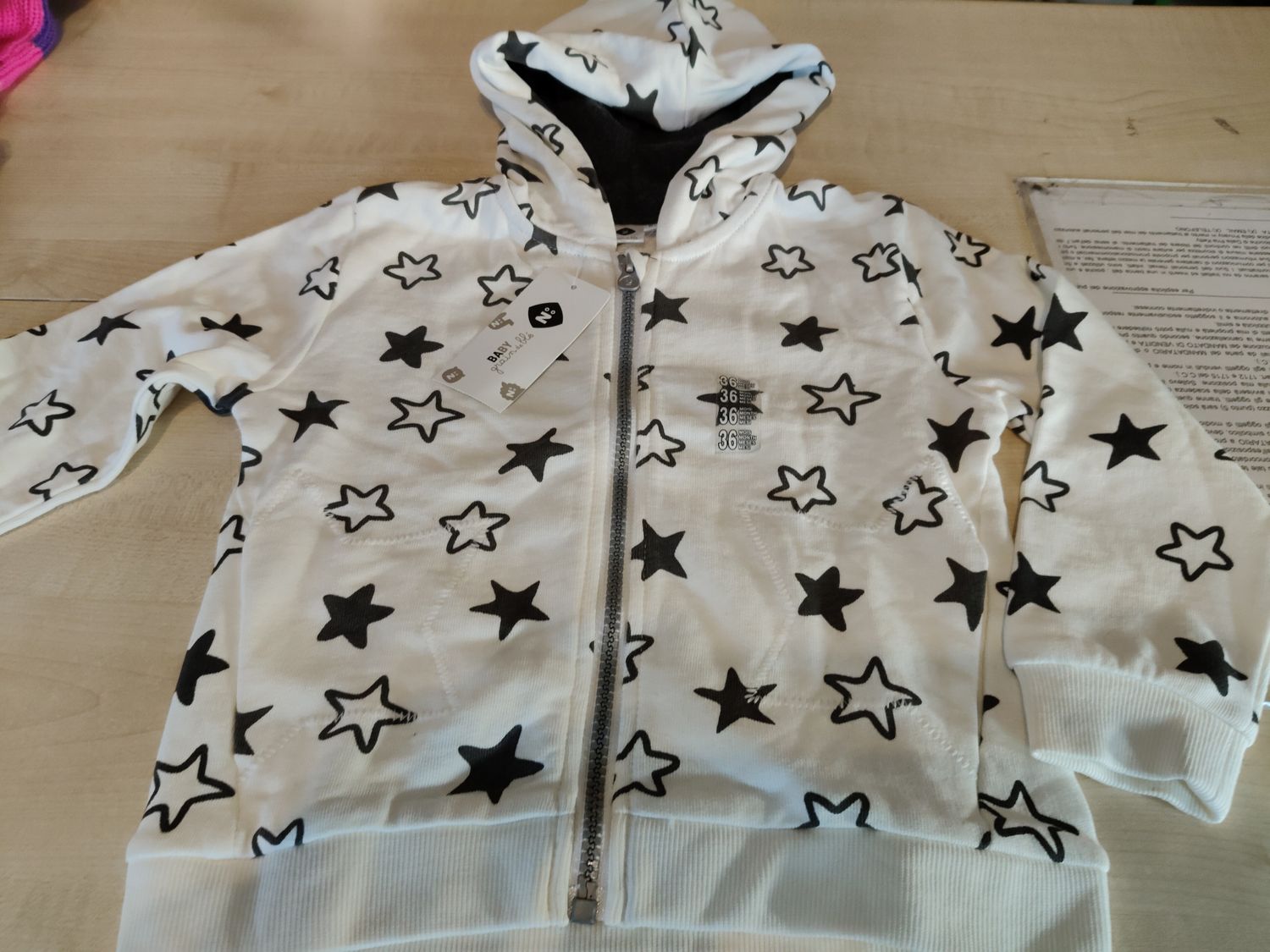 Felpa bimba 3 anni Grain de blè nuova