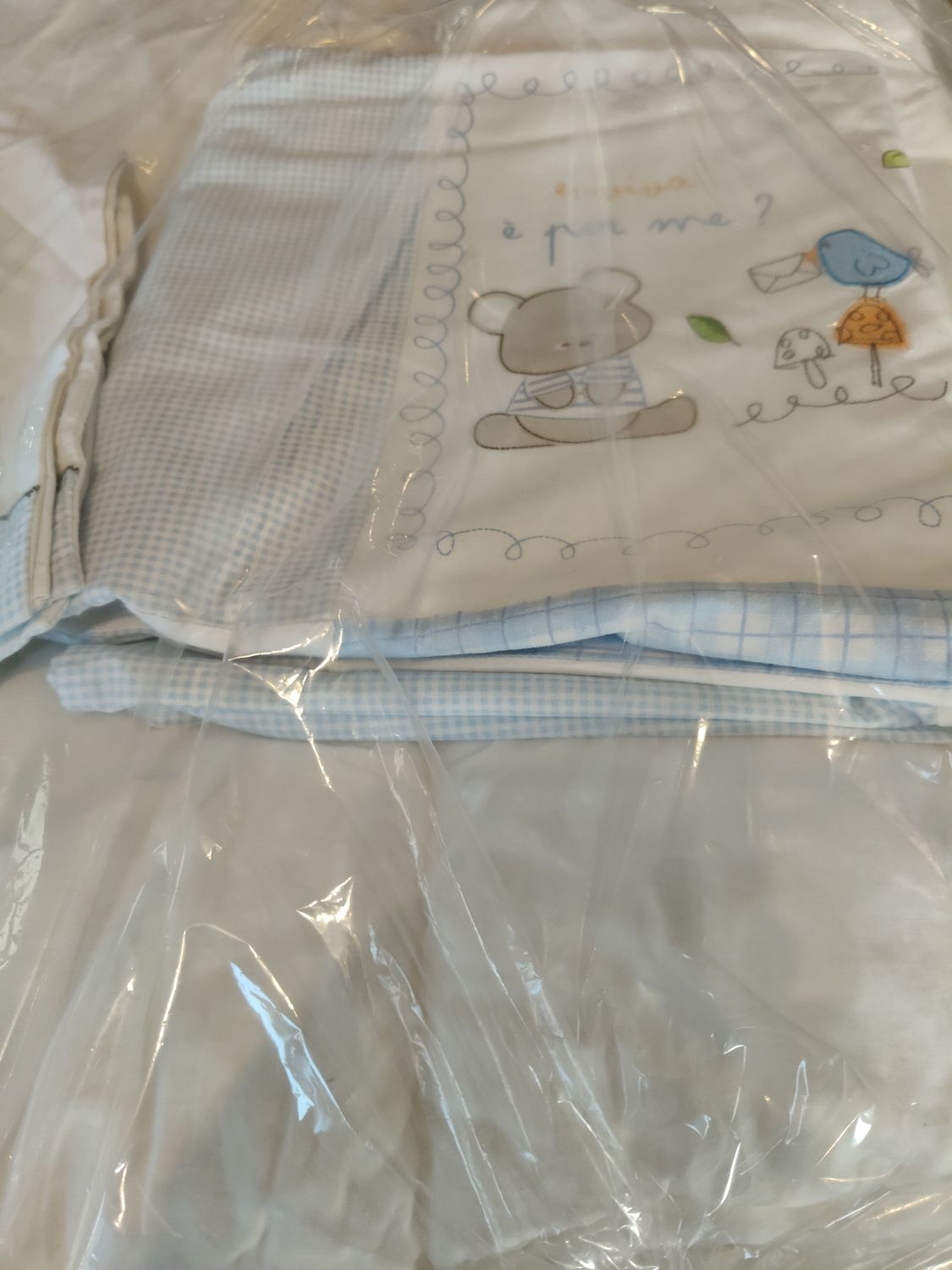 Coperta e federa per lettino