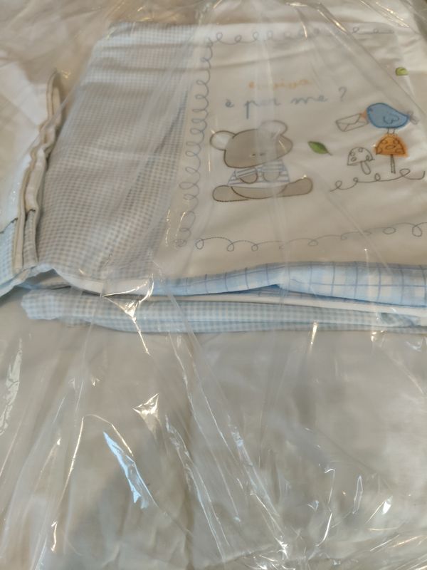 Coperta e federa per lettino