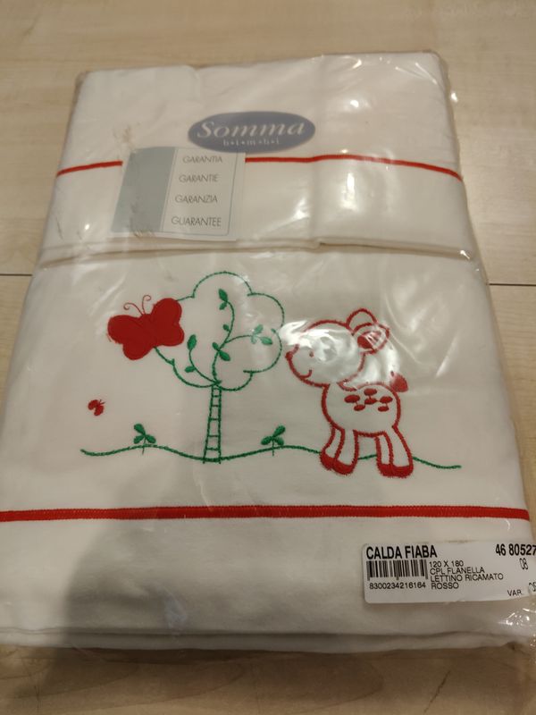 Set lenzuola di flanella per lettino Somma nuovo