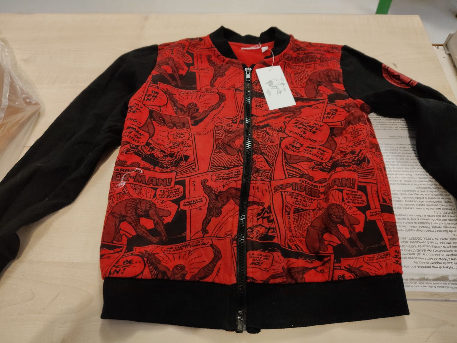 Felpa bimbo 128 cm Spiderman