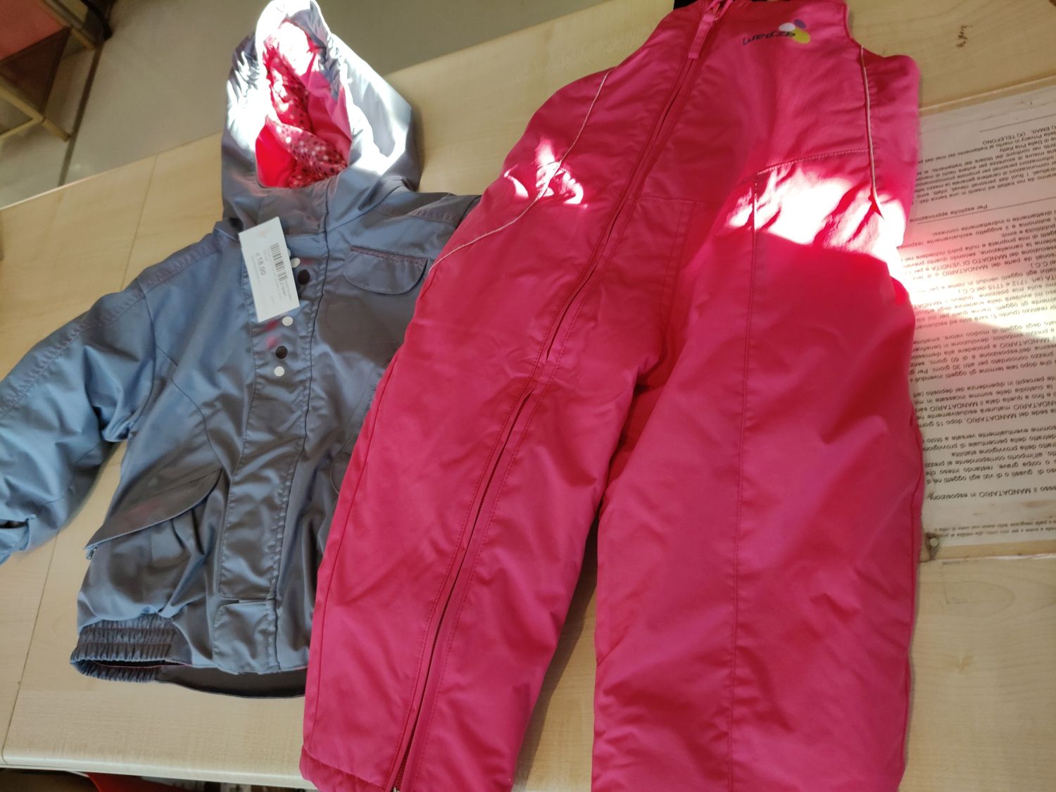 Completo da sci bimba 2 anni Wedze