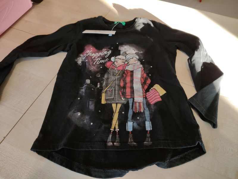 Maglietta bimba 4/5 anni Benetton