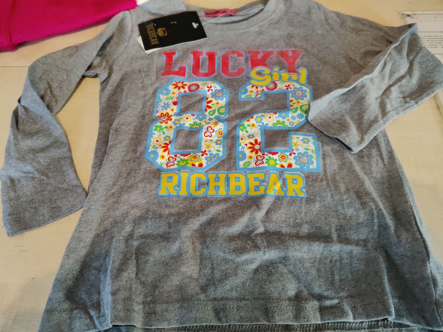 Maglietta bimba 7 anni Richbear nuova