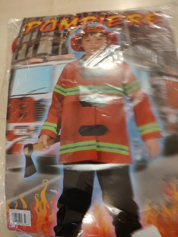 Costume di carnevale pompiere 7/9 anni Costume di carnevale pompiere 7/9 anni