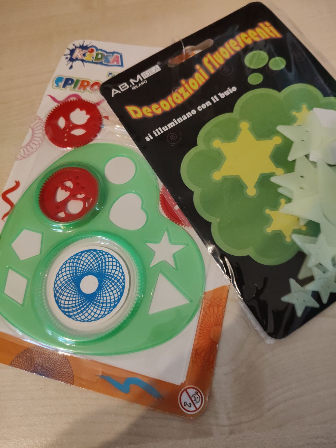 Spirografo  + decorazioni fluorescenti