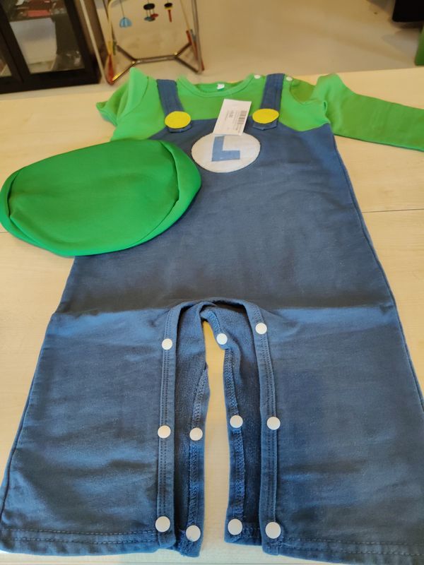 Costume di carnevale Luigi Super Mario 90 cm