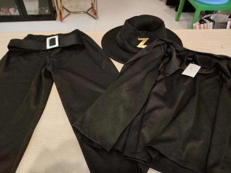 Costume di carnevale Zorro bimbo tg M