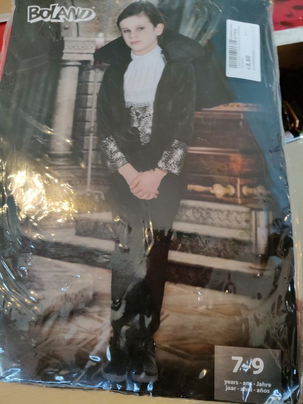 Costume di carnevale vampiro 7/9 anni