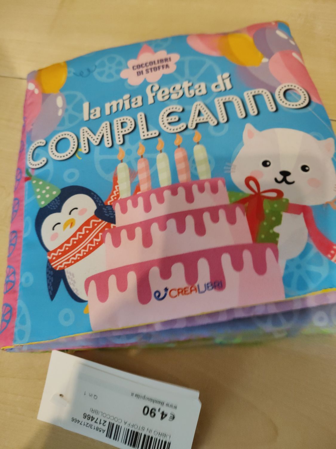 Libro in stoffa coccolibri