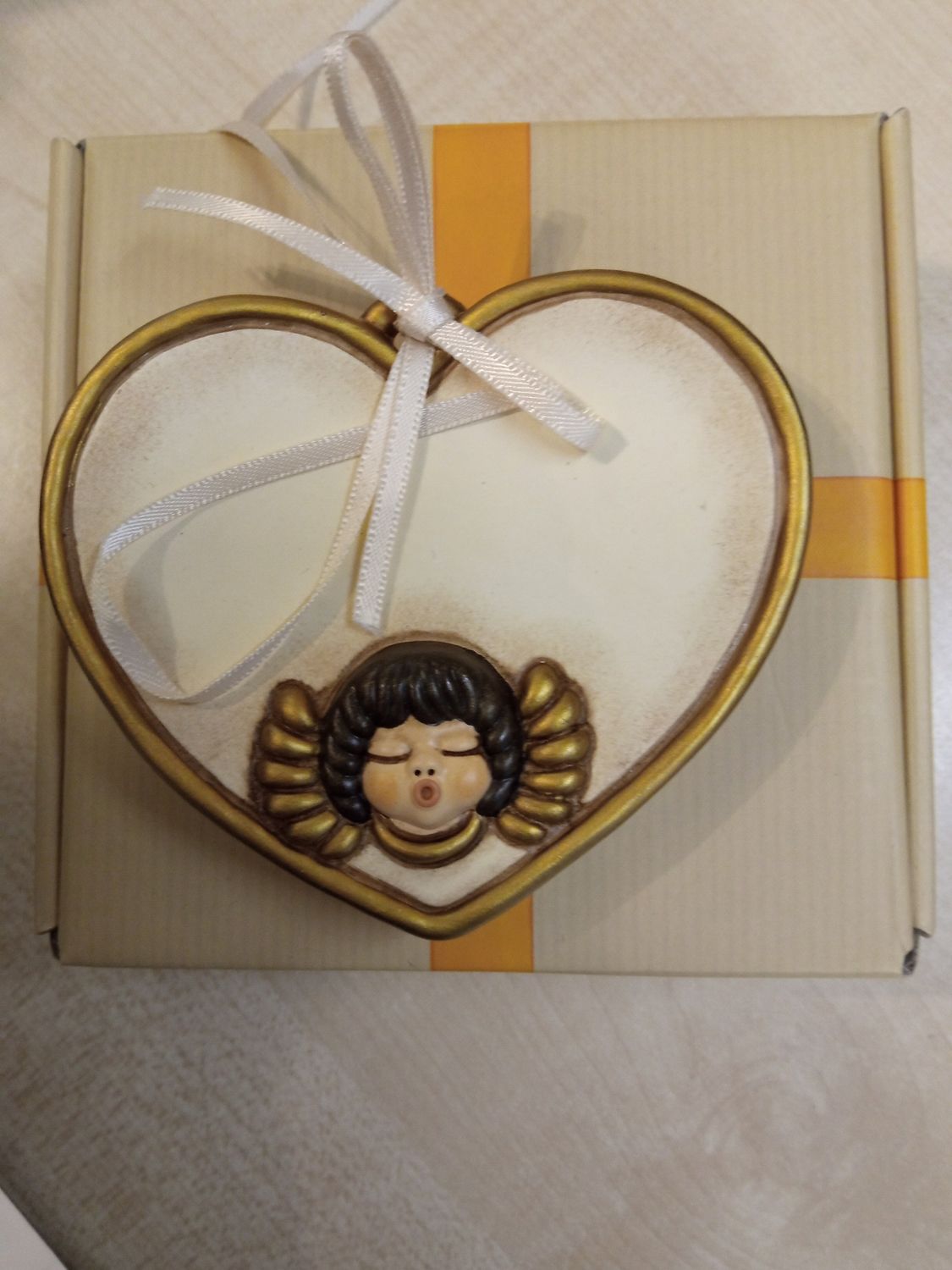 Formella cuore angelo Thun