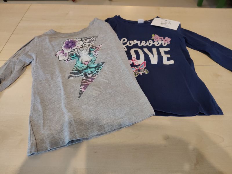 Maglietta bimba 4 anni Chicco 2 pezzi