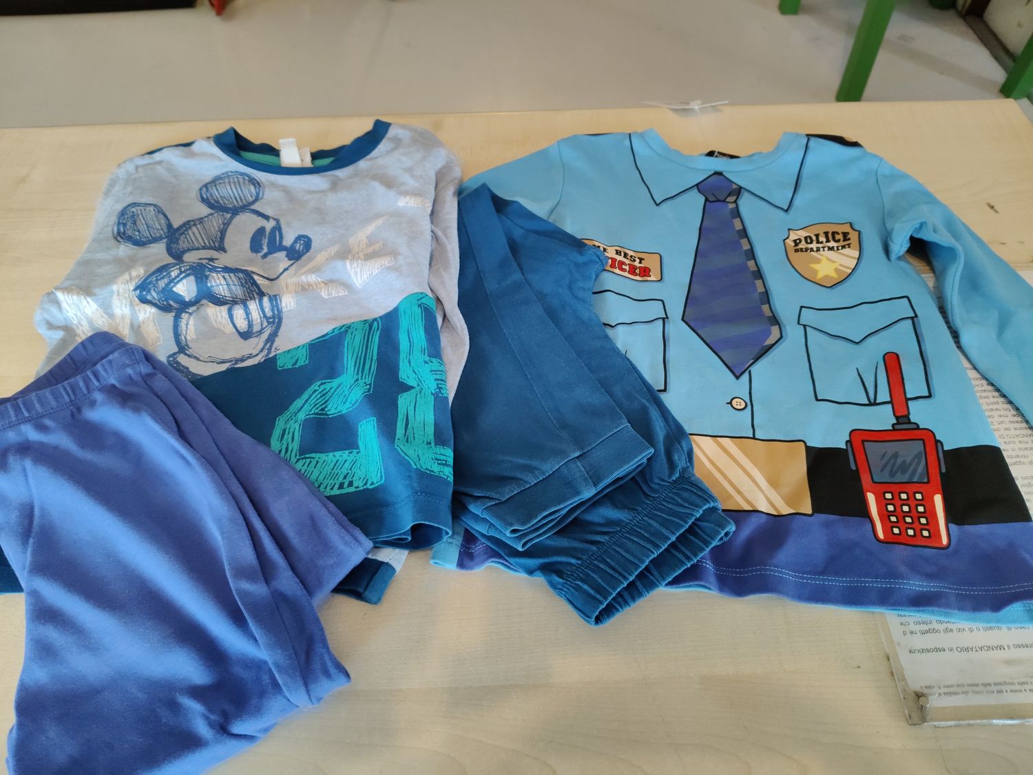 Pigiama bimbo 2/3 anni Tezenis+Ovs 2 pezzi