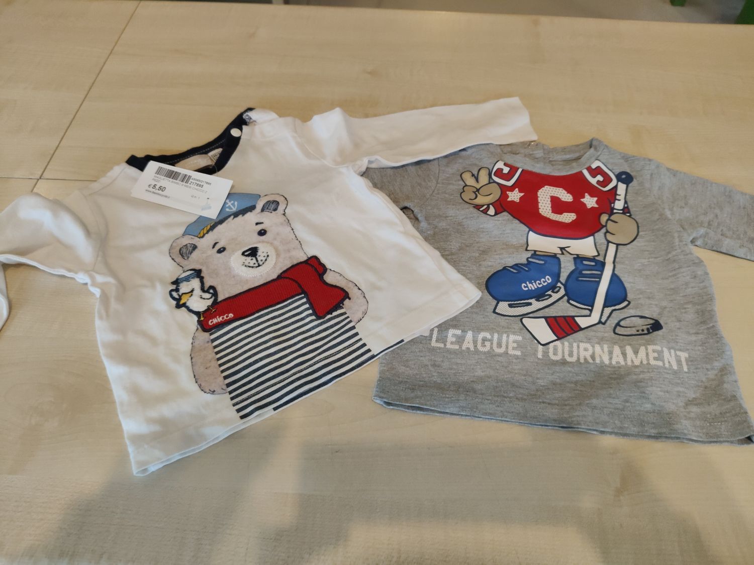 Maglietta bimbo 9 mesi Chicco 2 pezzi