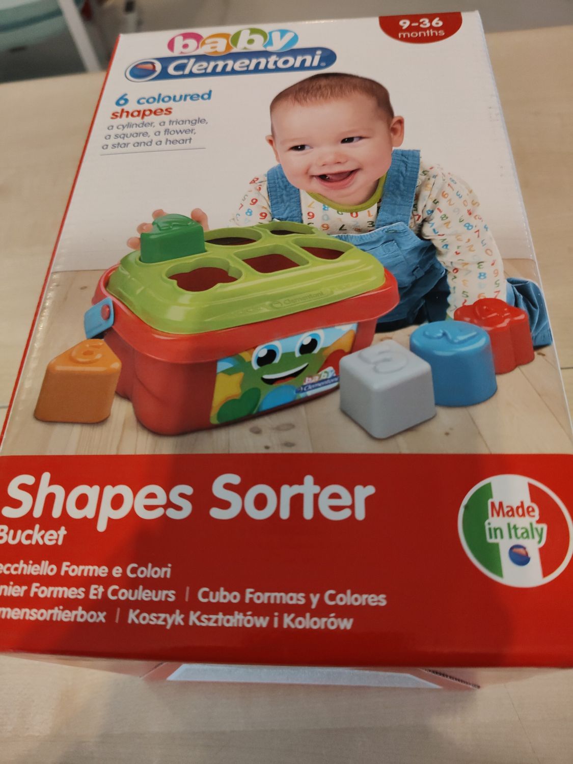 Shape sorter - secchiello forme e colori Clementoni
