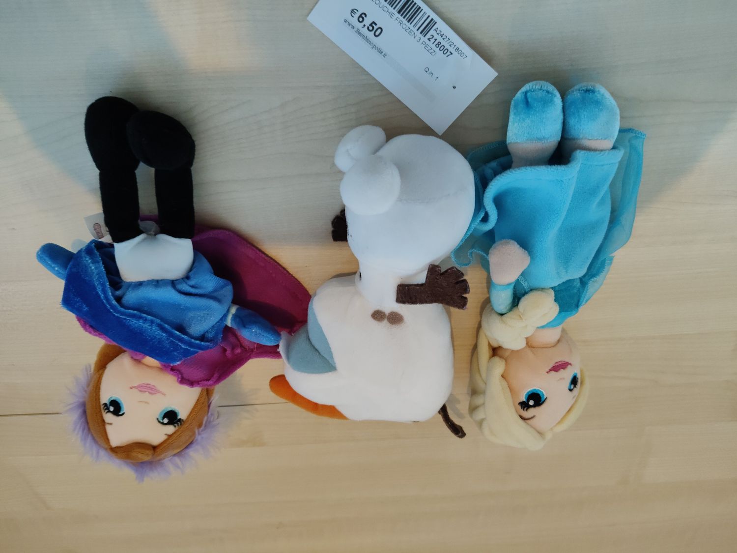 Pelouche Frozen 3 pezzi