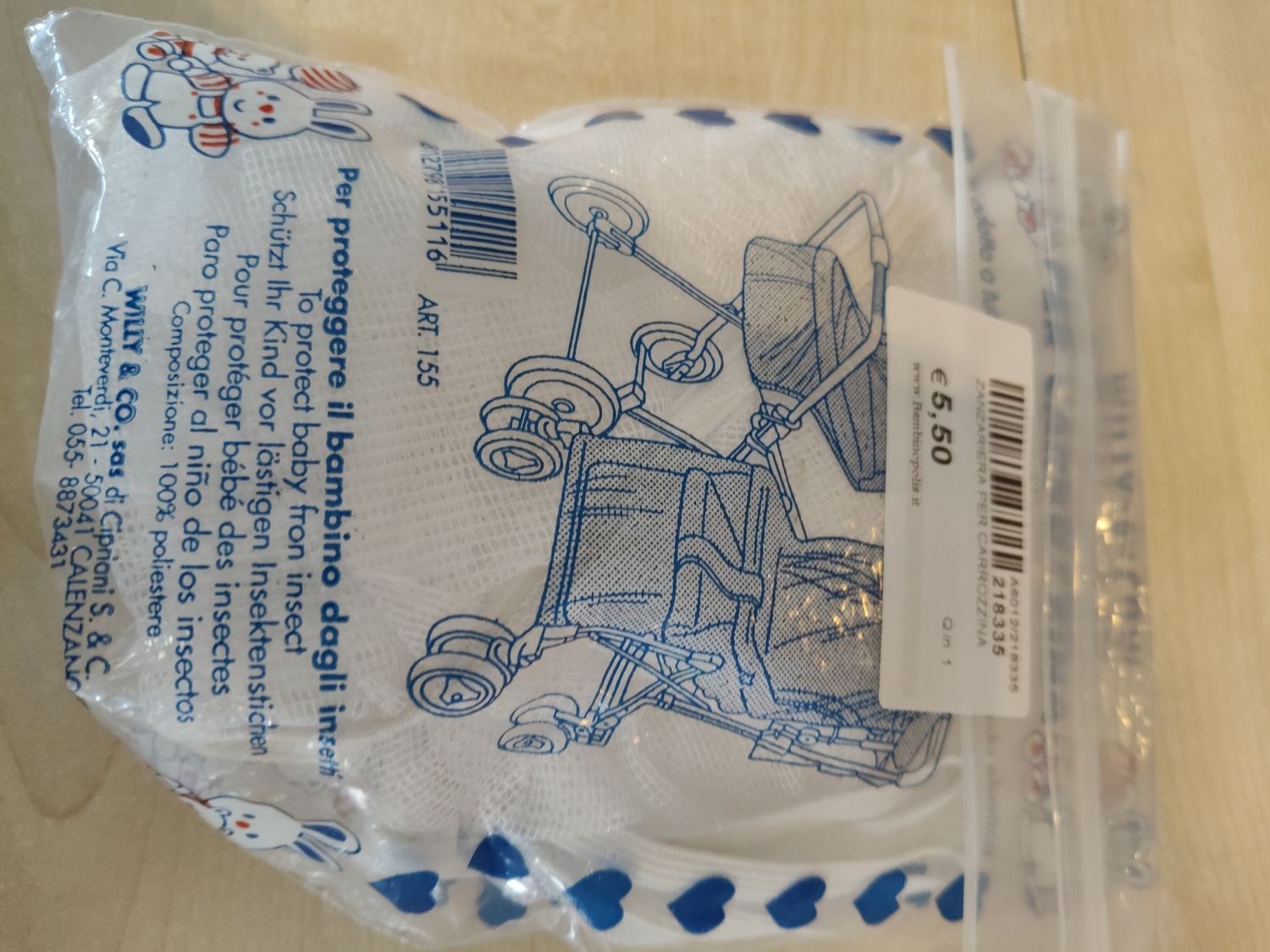 Zanzariera per carrozzina