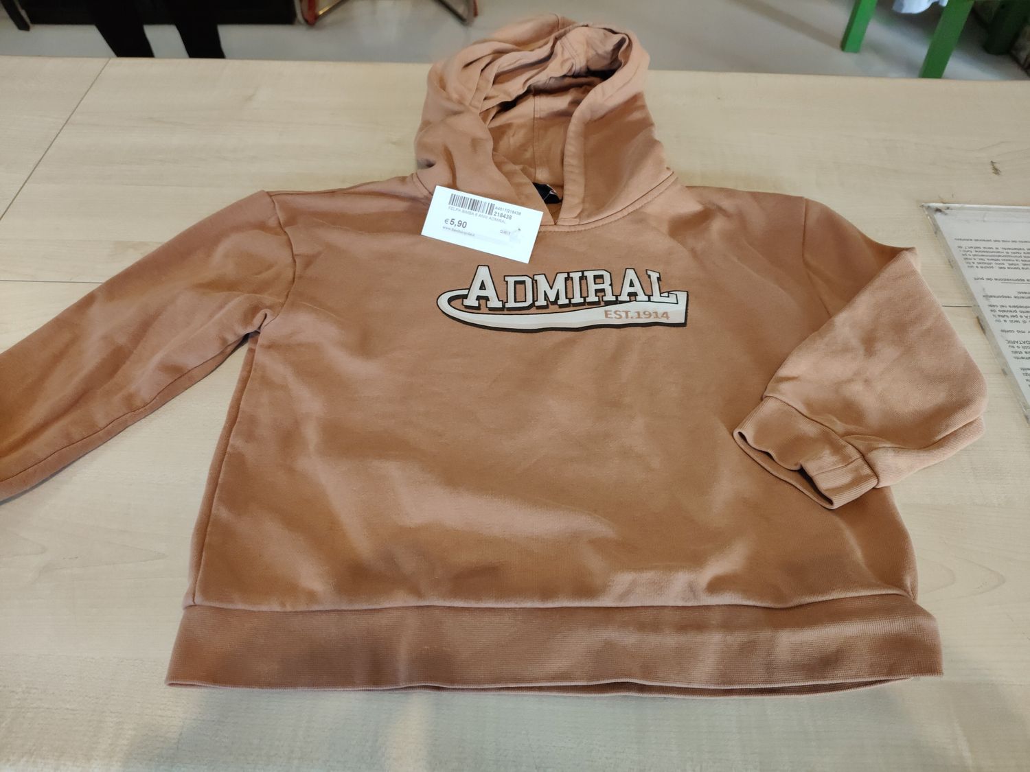 Felpa bimba 6 anni Admiral