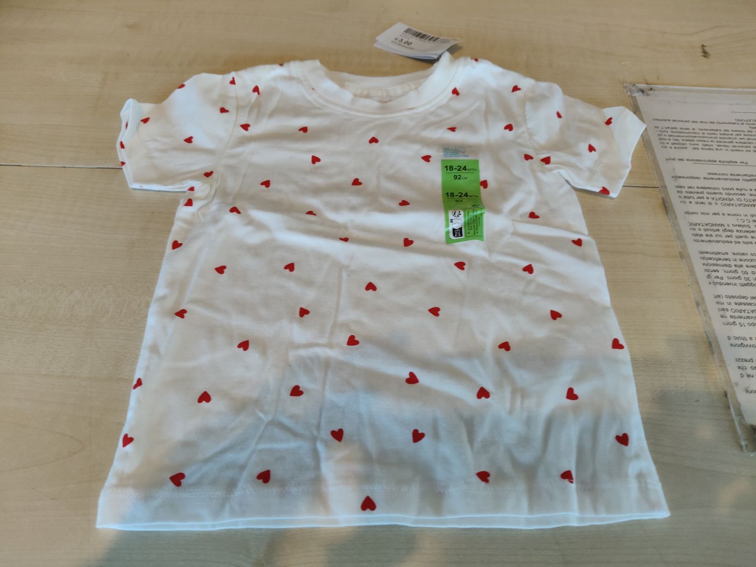 Maglietta bimbo 92 cm Primark