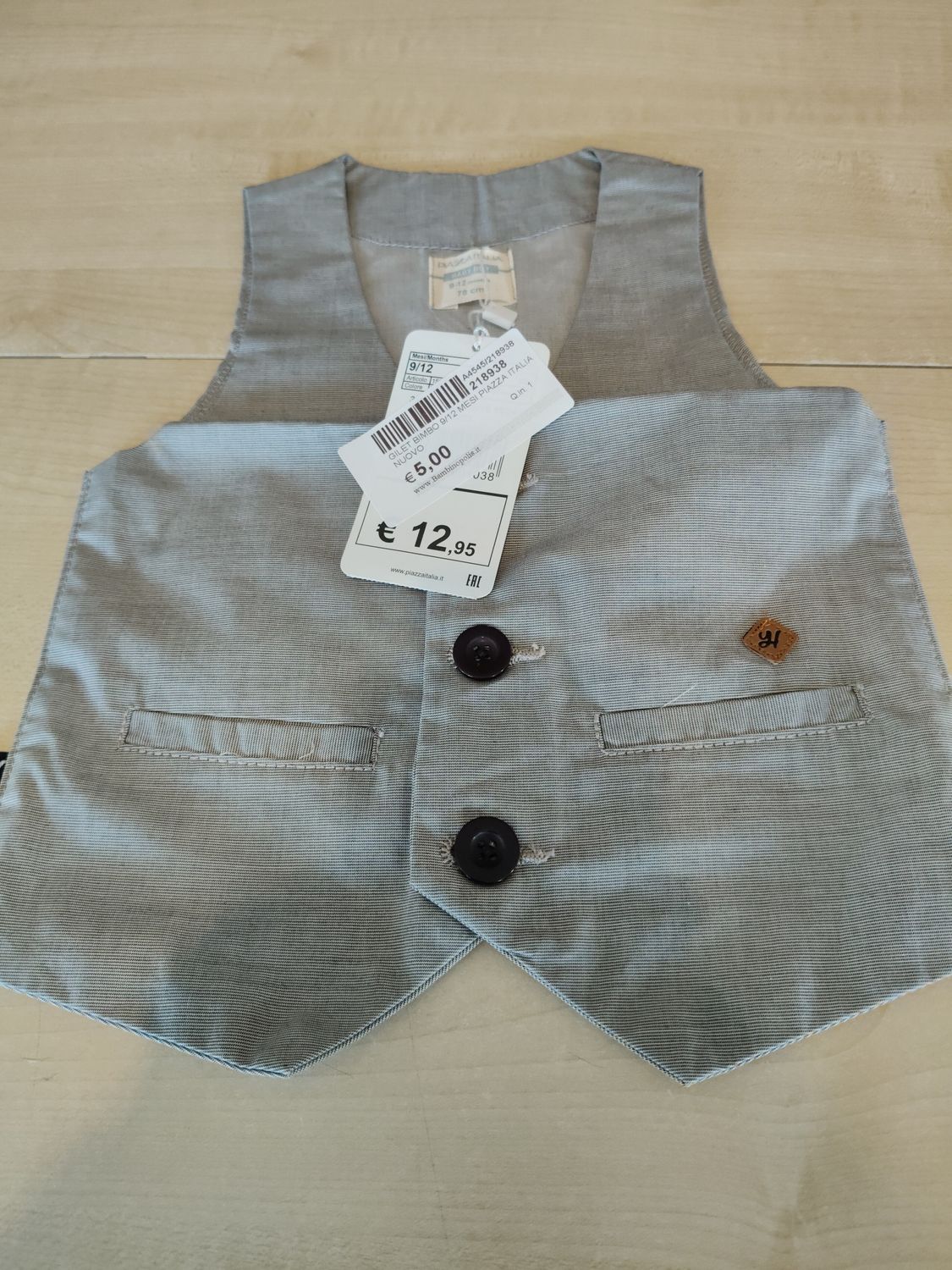Gilet bimbo 9/12 mesi Piazza Italia