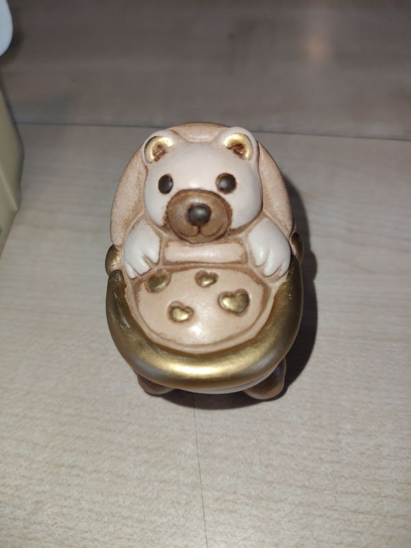 Culla con Teddy rosa Thun