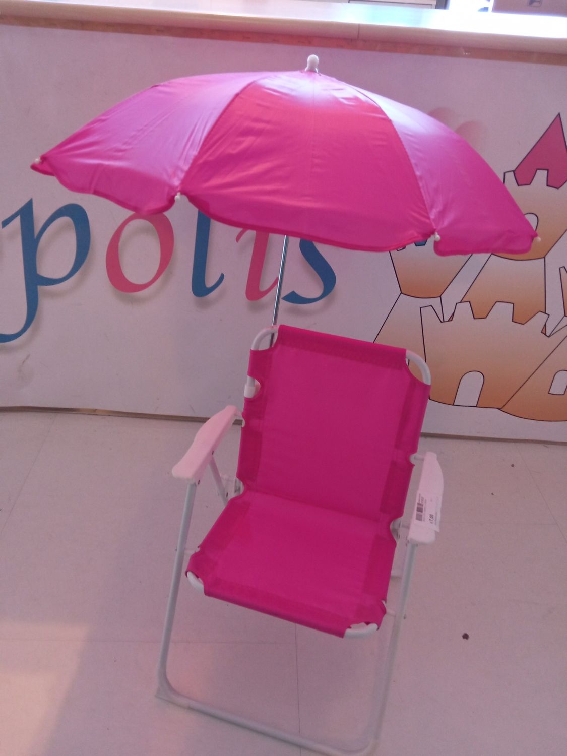 Sedia con ombrello bimba