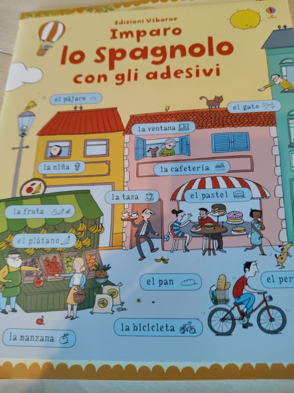 Imparo lo spagnolo con gli adesivi