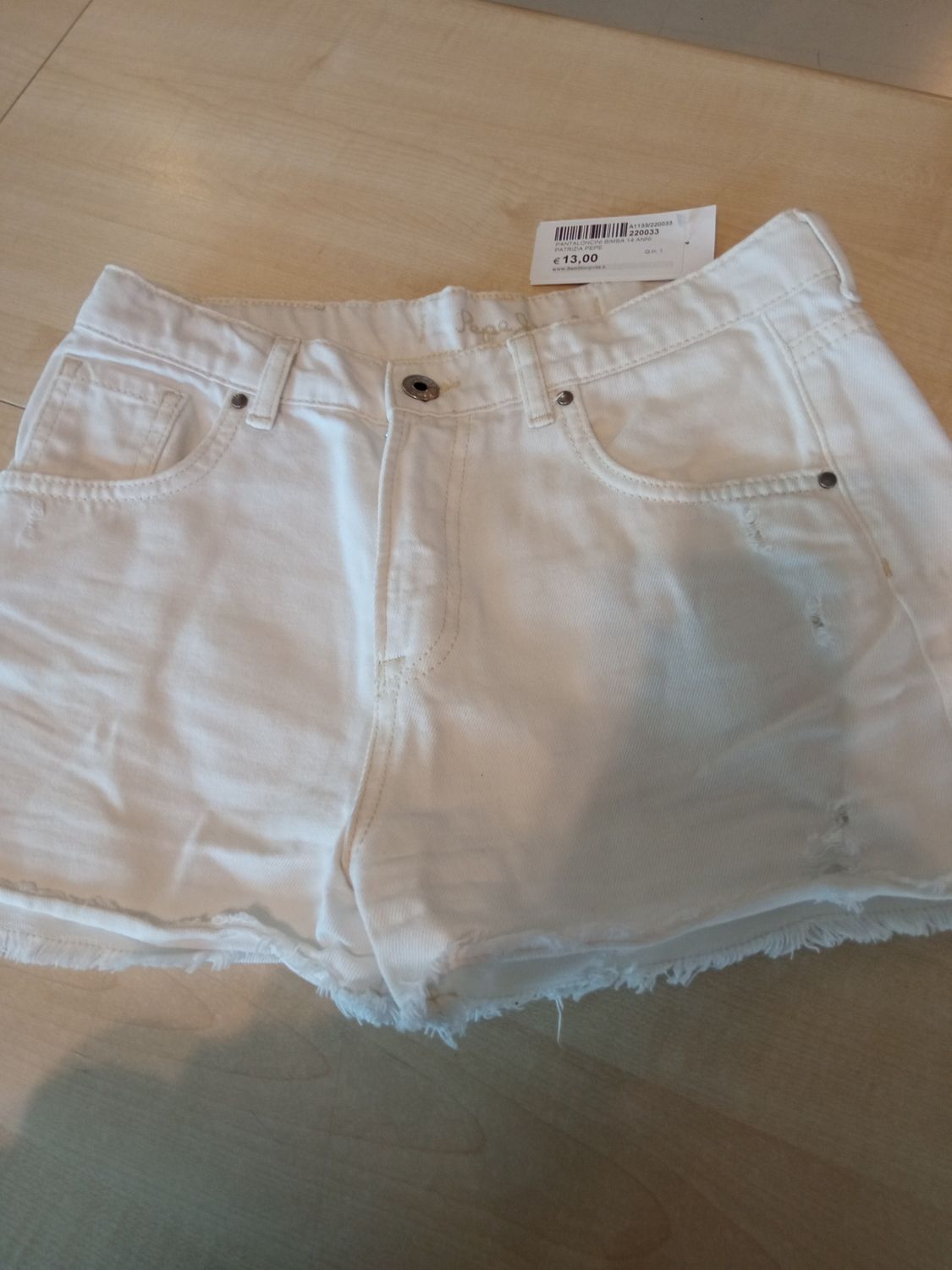 Pantaloncini bimba 14 anni Patrizia Pepe