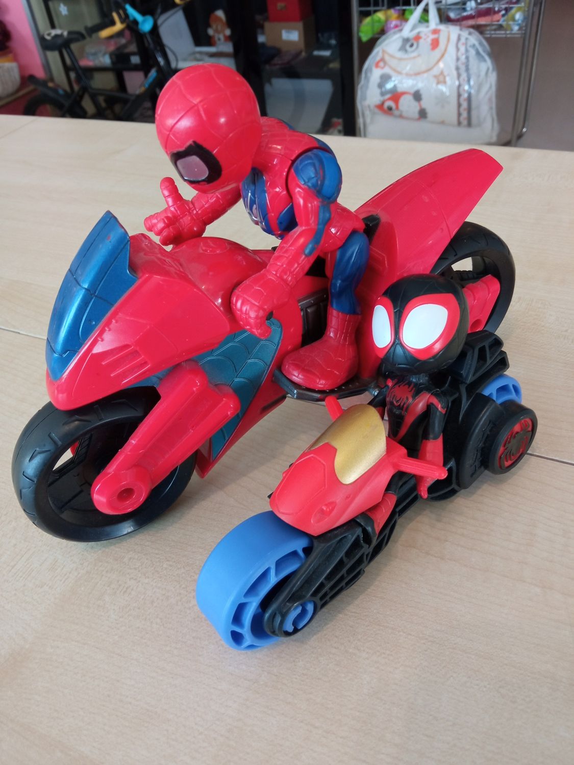 Moto Spiderman 2 pezzi