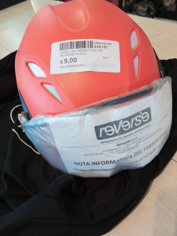 Casco bici bimbo 51/62 cm Reverse nuovo