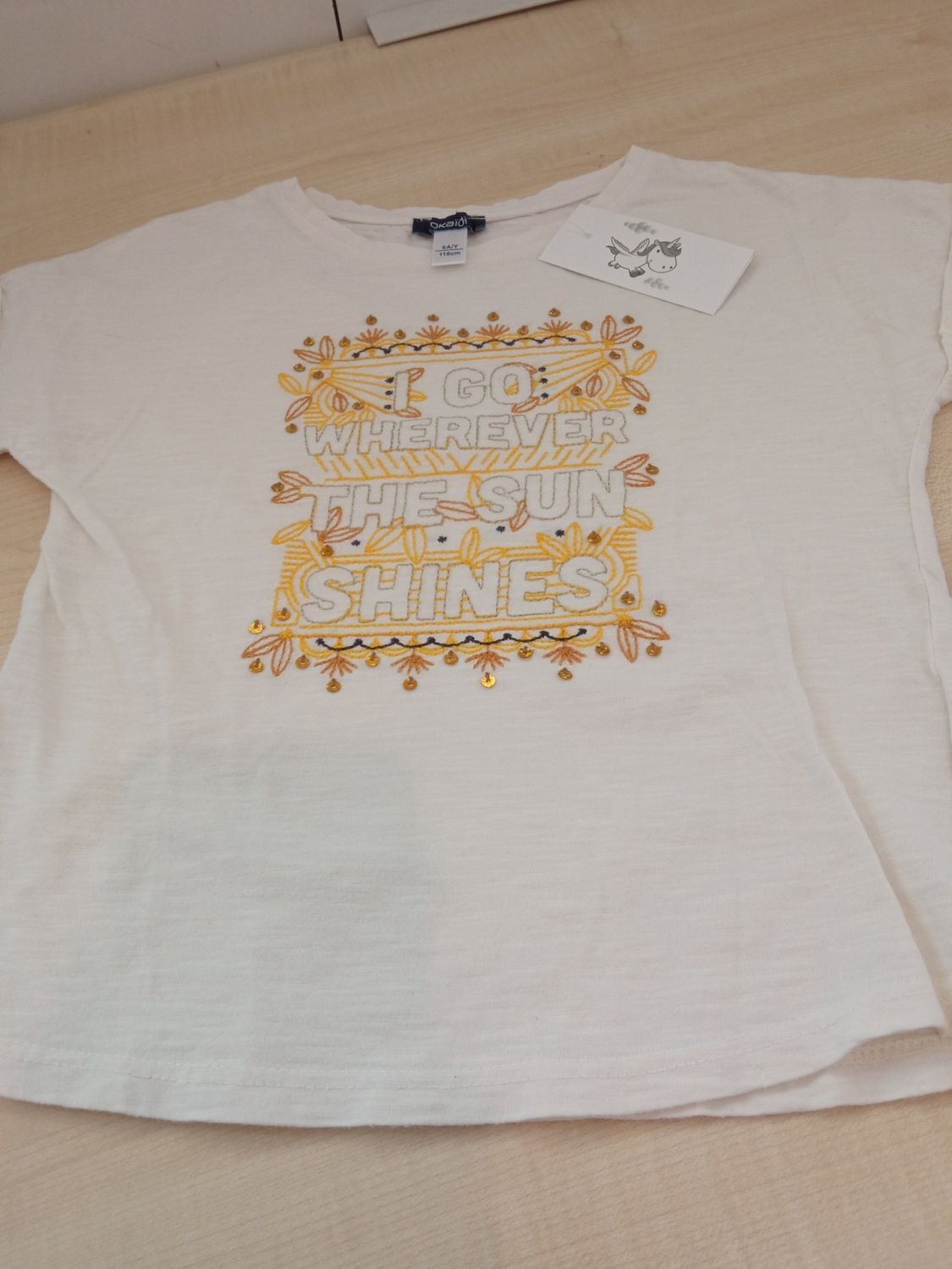 Maglietta bimba 6 anni Okaidi