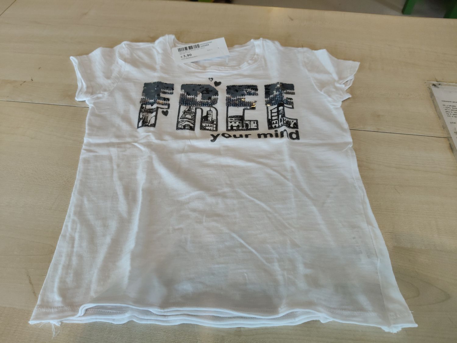 Maglietta bimba 6/7 anni Benetton