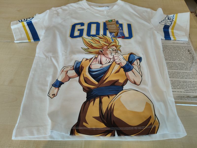 Maglietta bimbo 9/10 anni Dragon Ball Original marines nuova