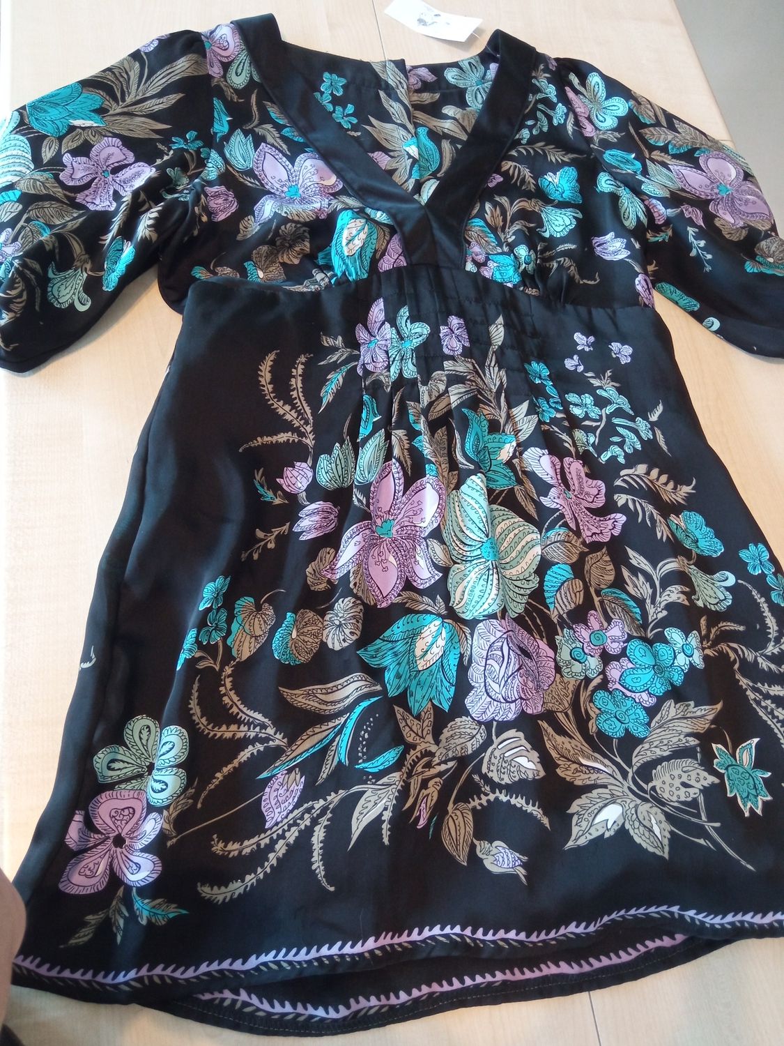 Vestito donna tg 12 100% seta