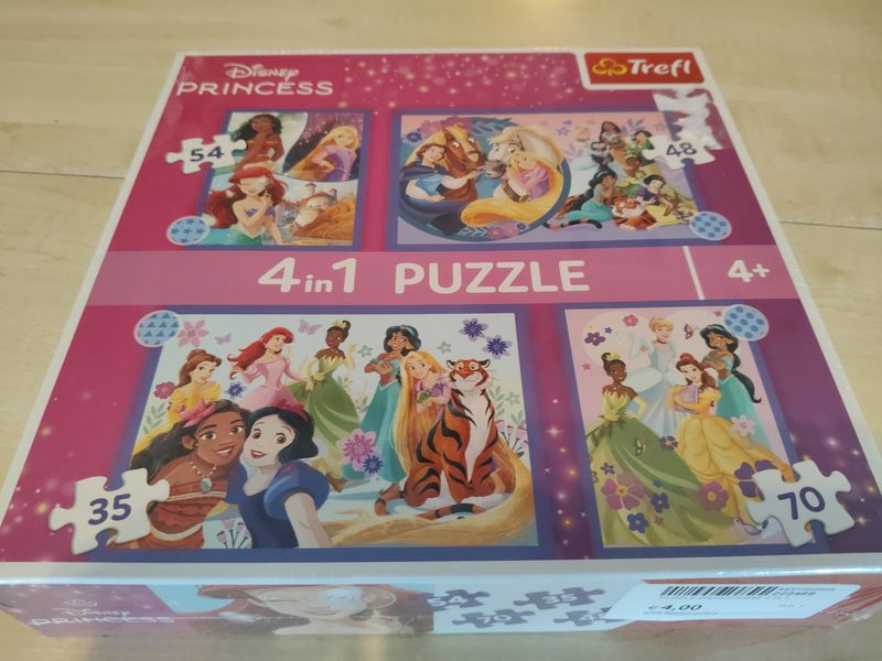 Puzzle principesse 4 in 1