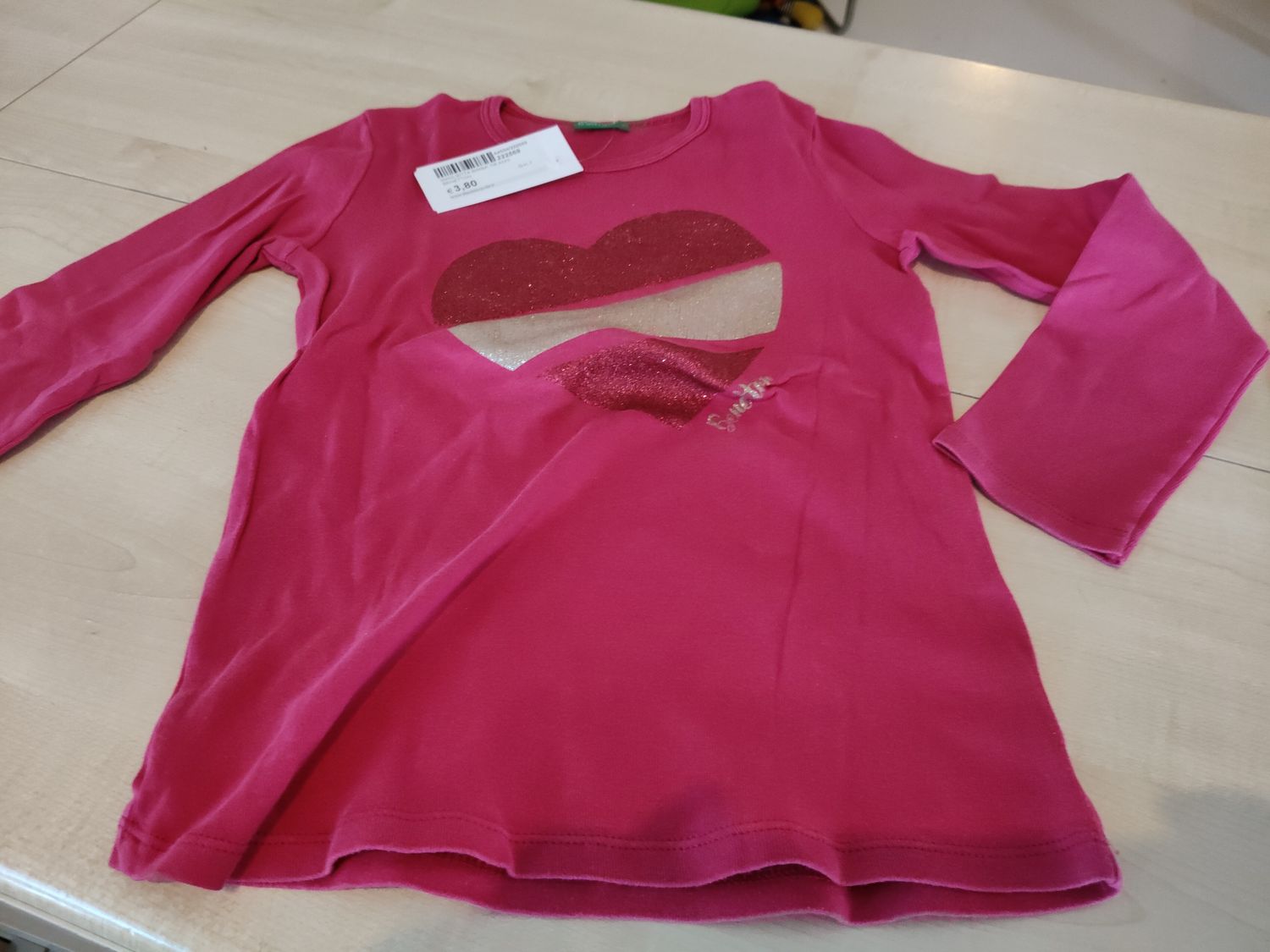 Maglietta bimba 7/8 anni Benetton