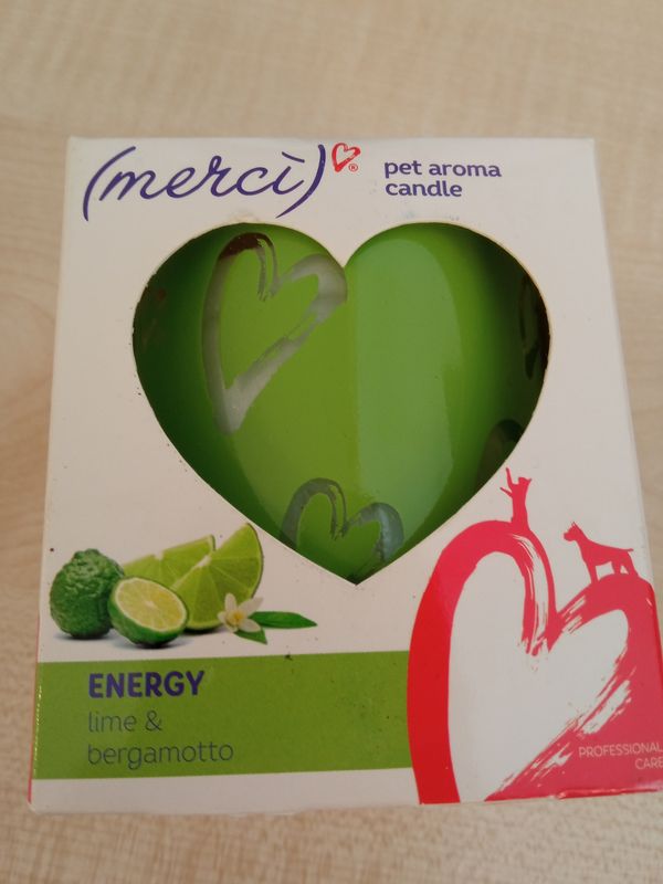 Candela Mercì pet aroma candle nuova