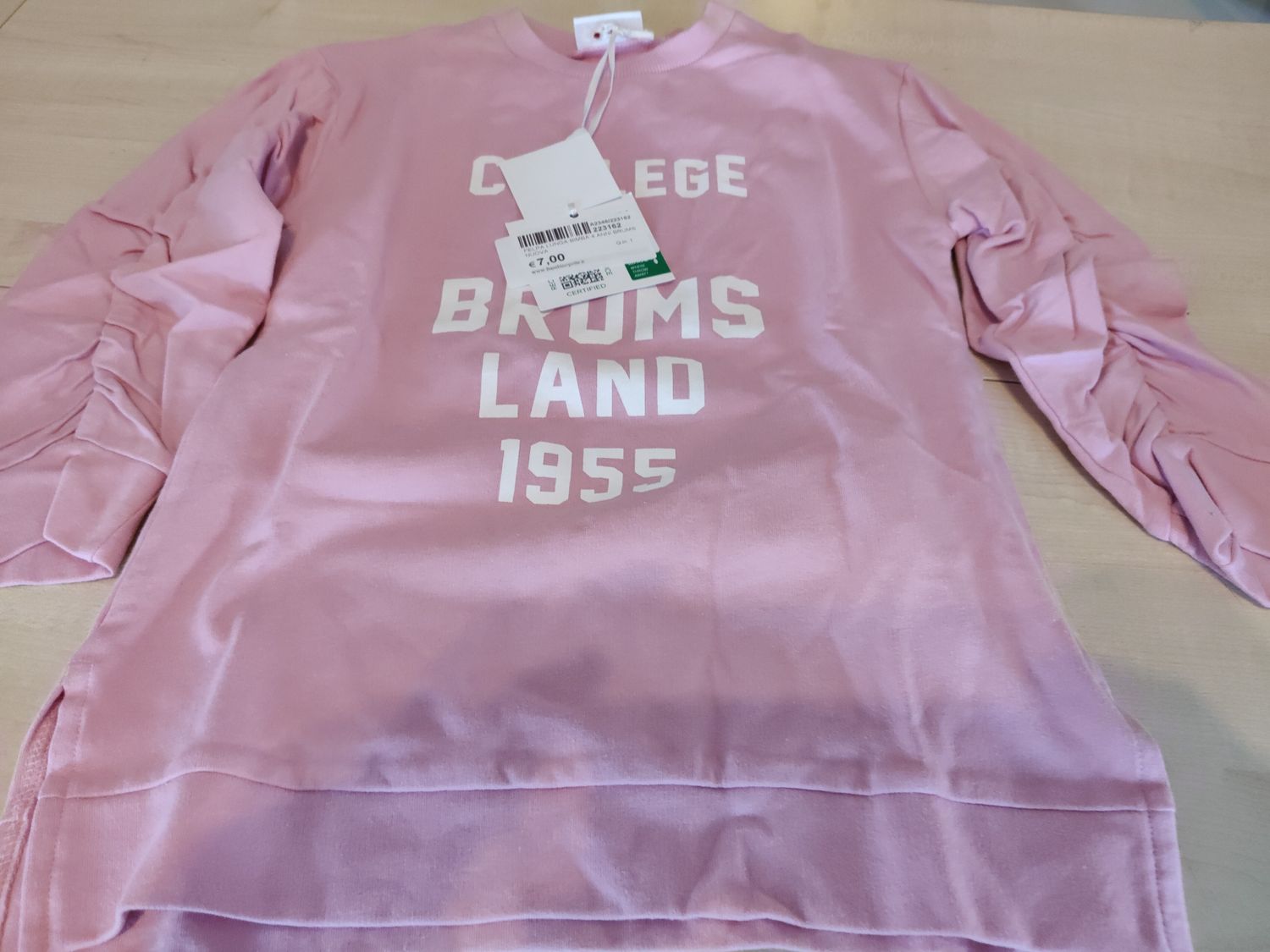Felpa lunga bimba 4 anni Brums nuova