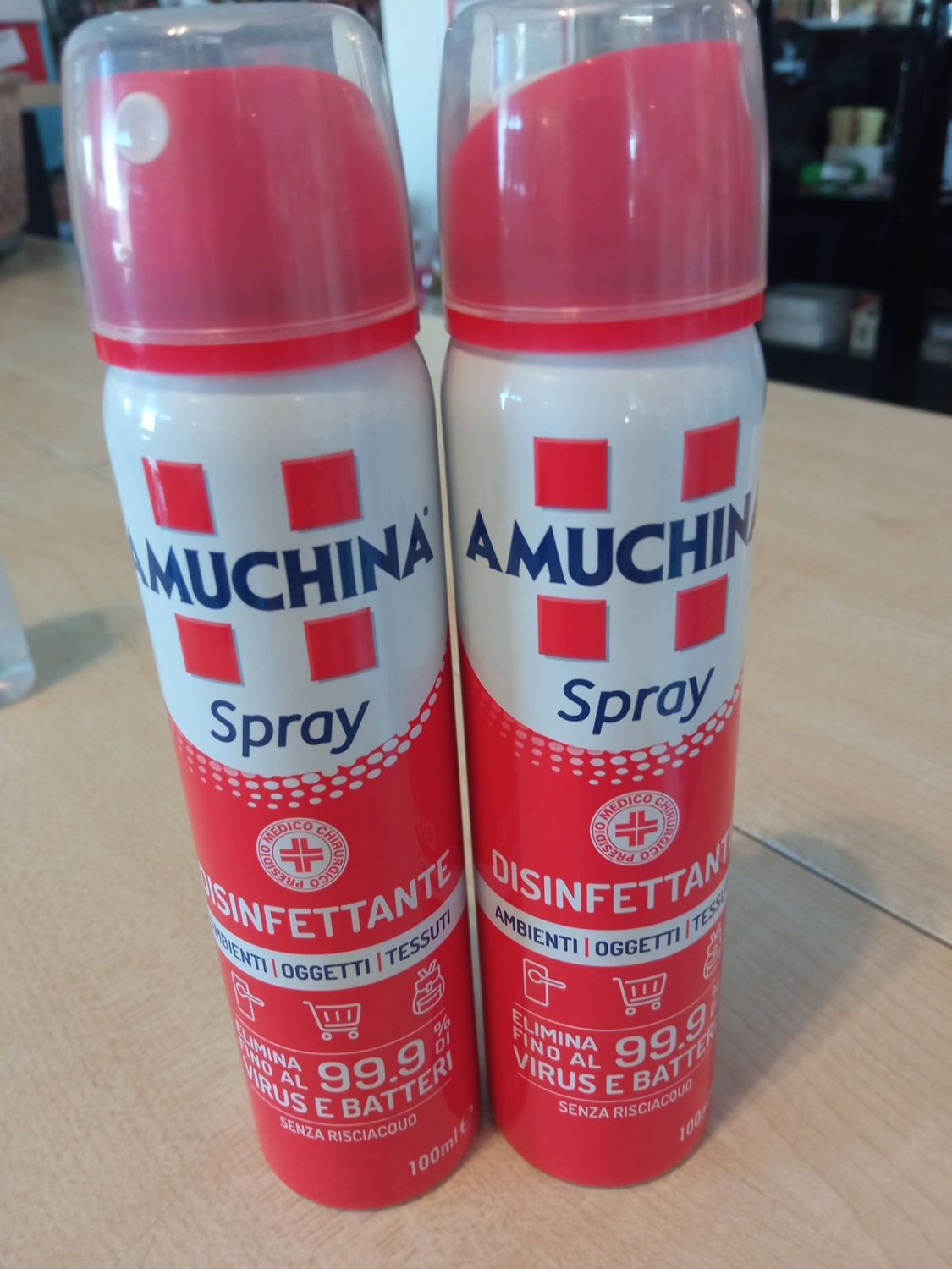 Amuchina gel spray 2 pezzi