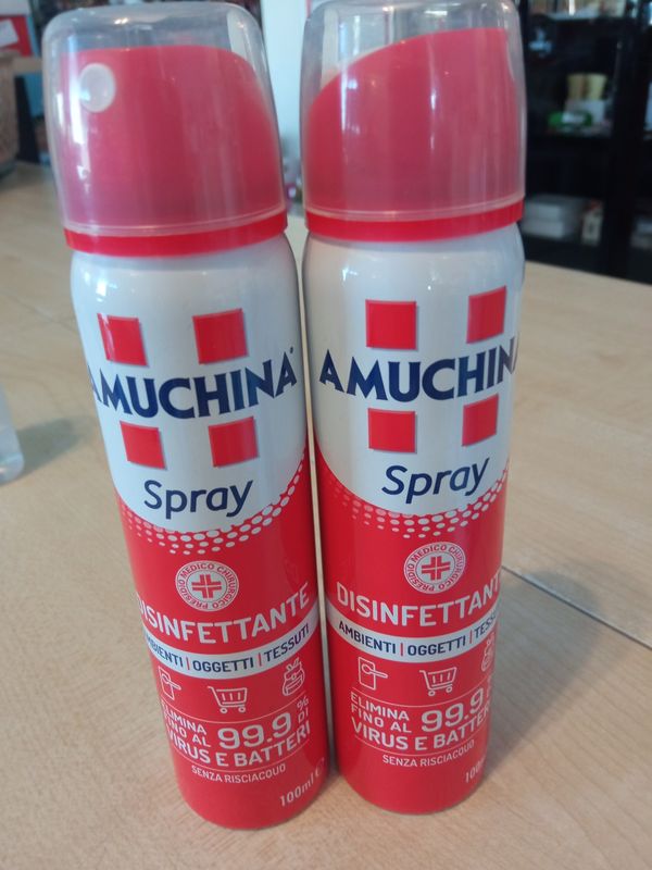 Amuchina gel spray 2 pezzi