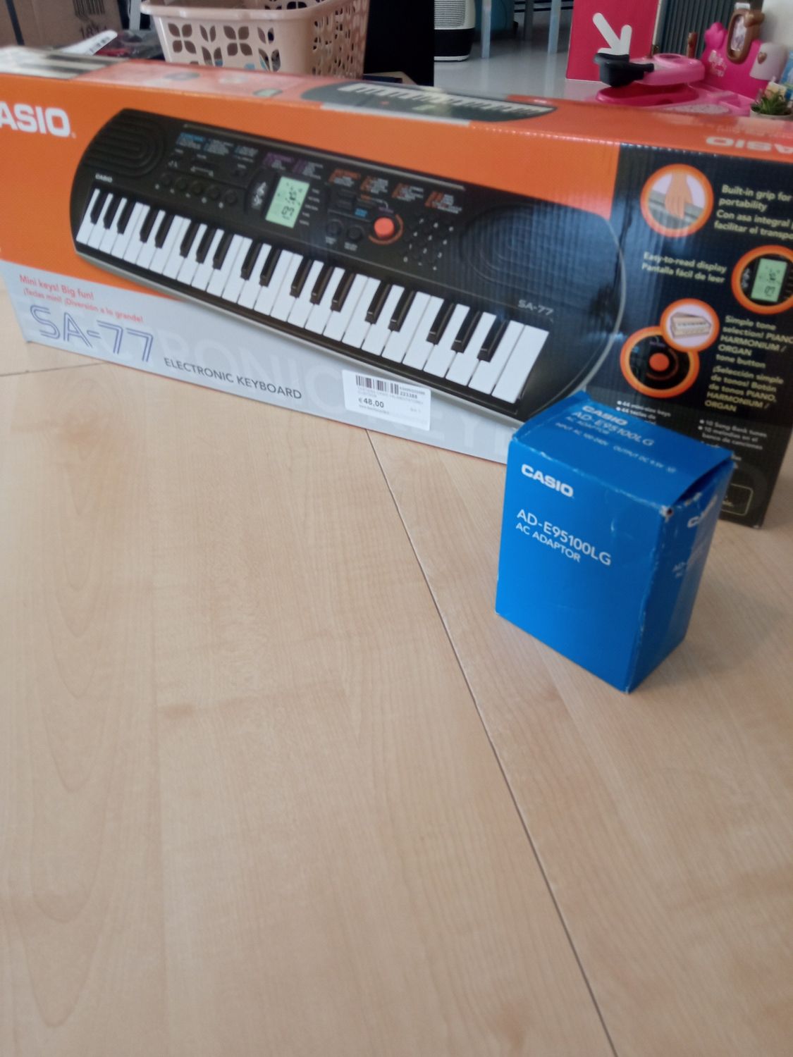 Tastiera Casio sa-77 + alimentatore+ custodia