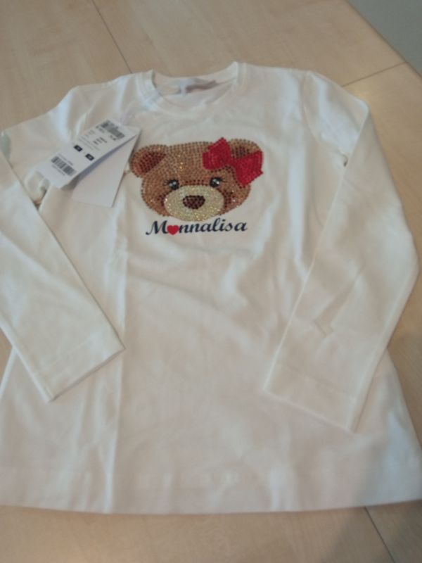 Maglietta bimba 10 anni Monnalisa nuova Maglietta bimba 10 anni Monnalisa nuova