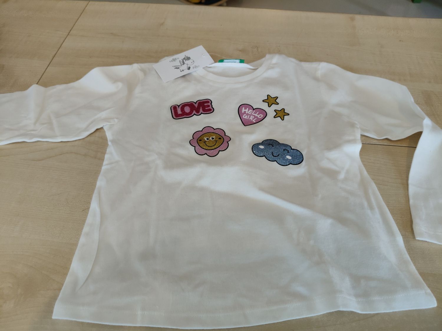 Maglietta bimba 3/4 anni Benetton