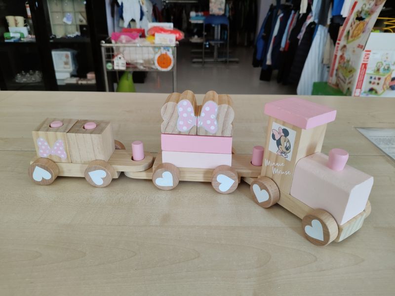Trenino in legno Minnie
