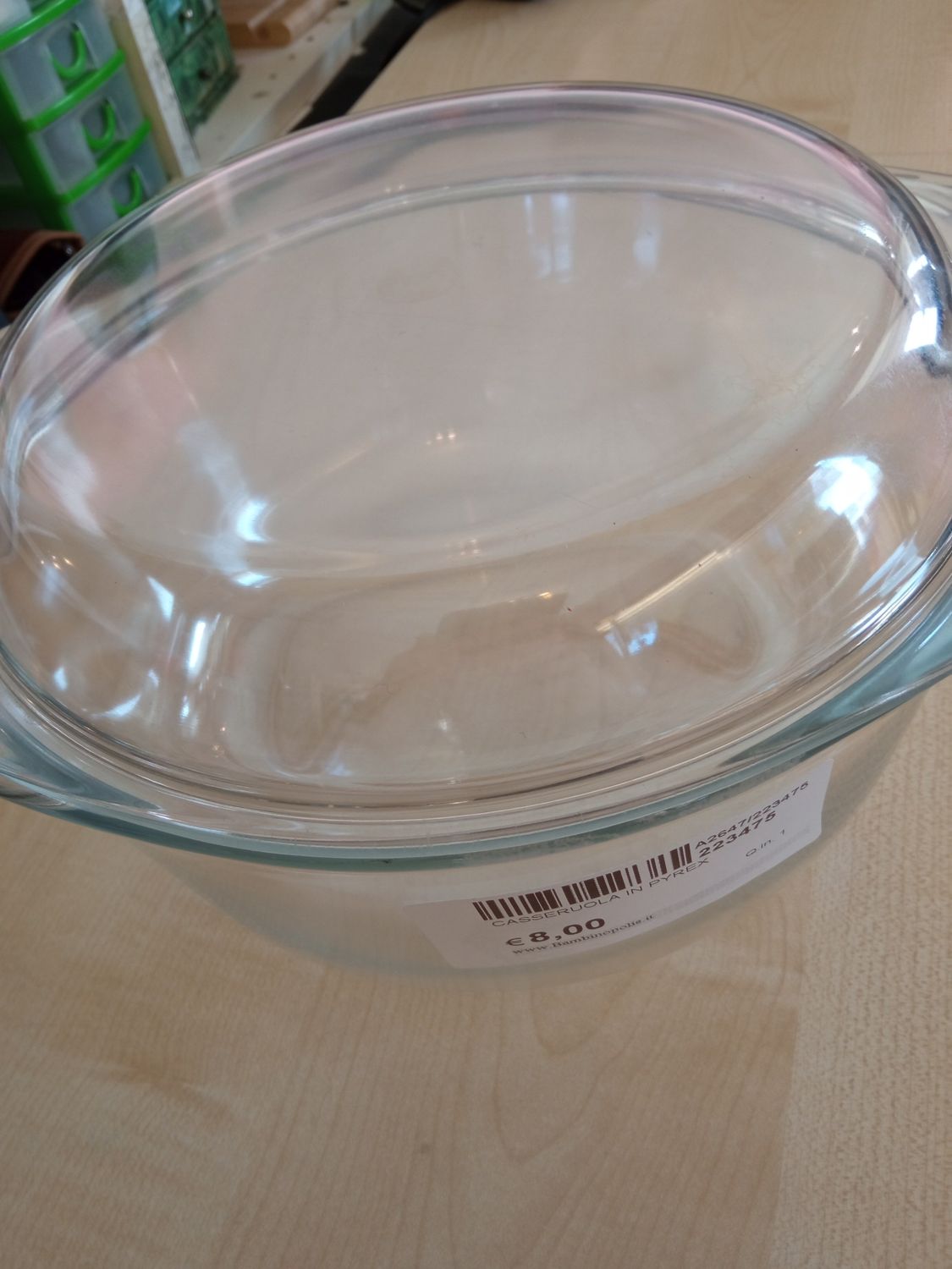 Casseruola in pyrex