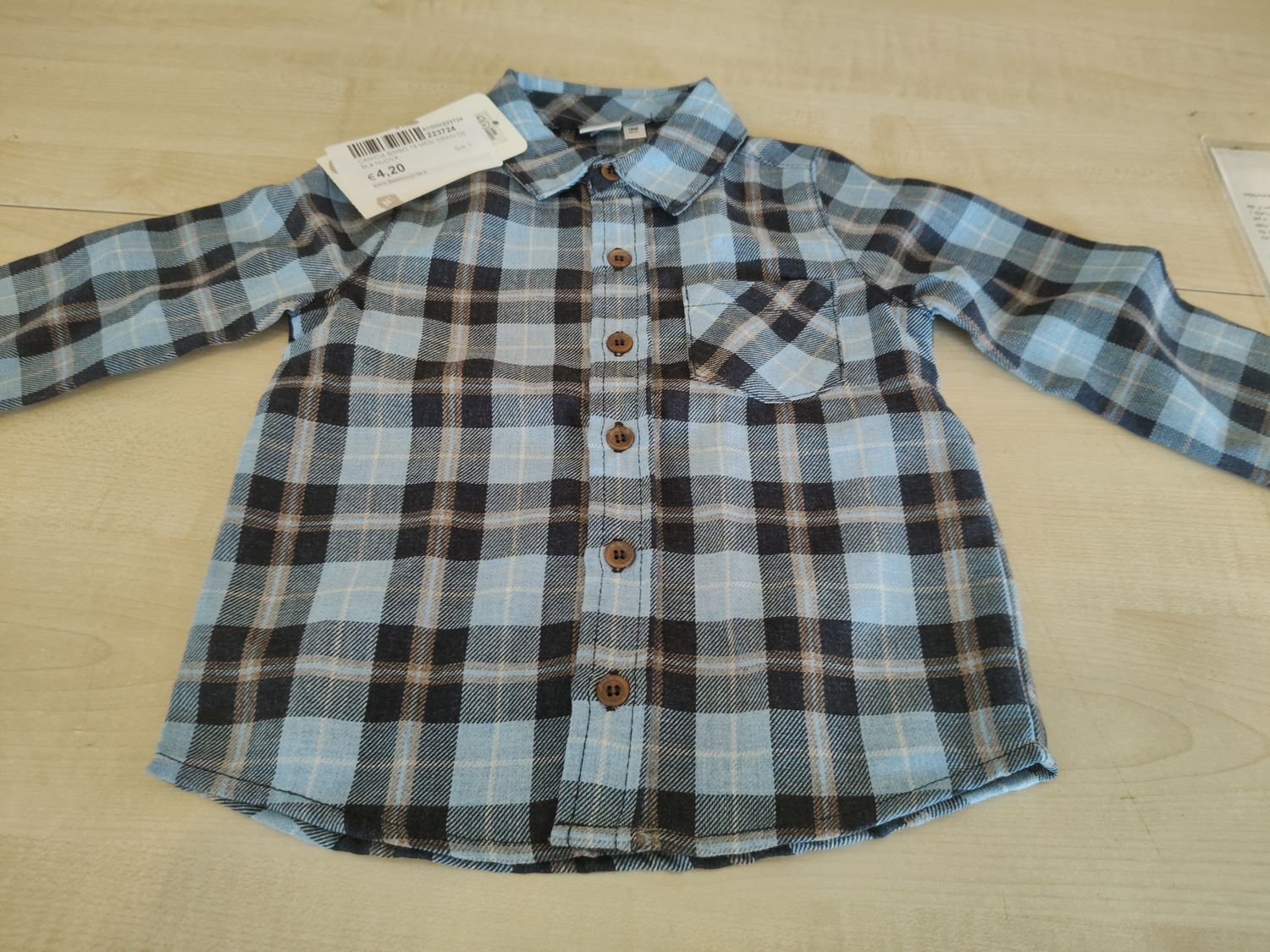Camicia bimbo 18 mesi Grain de blè nuova
