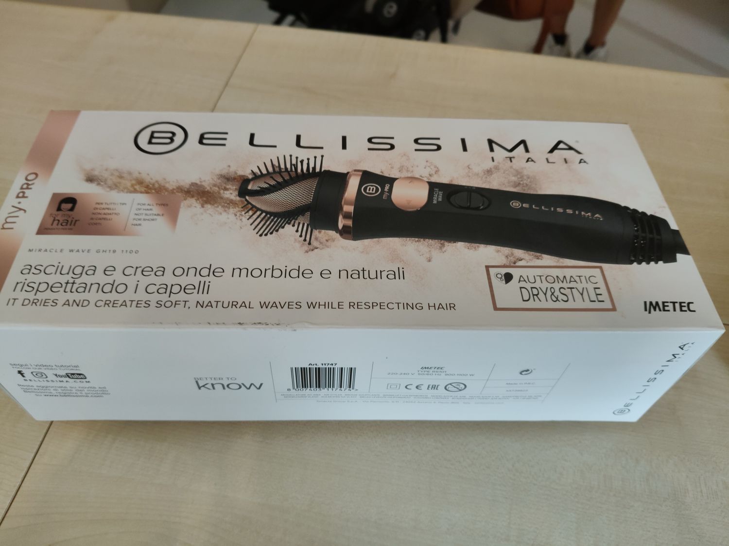 Spazzola ad aria calda "Bellissina" Imetec
