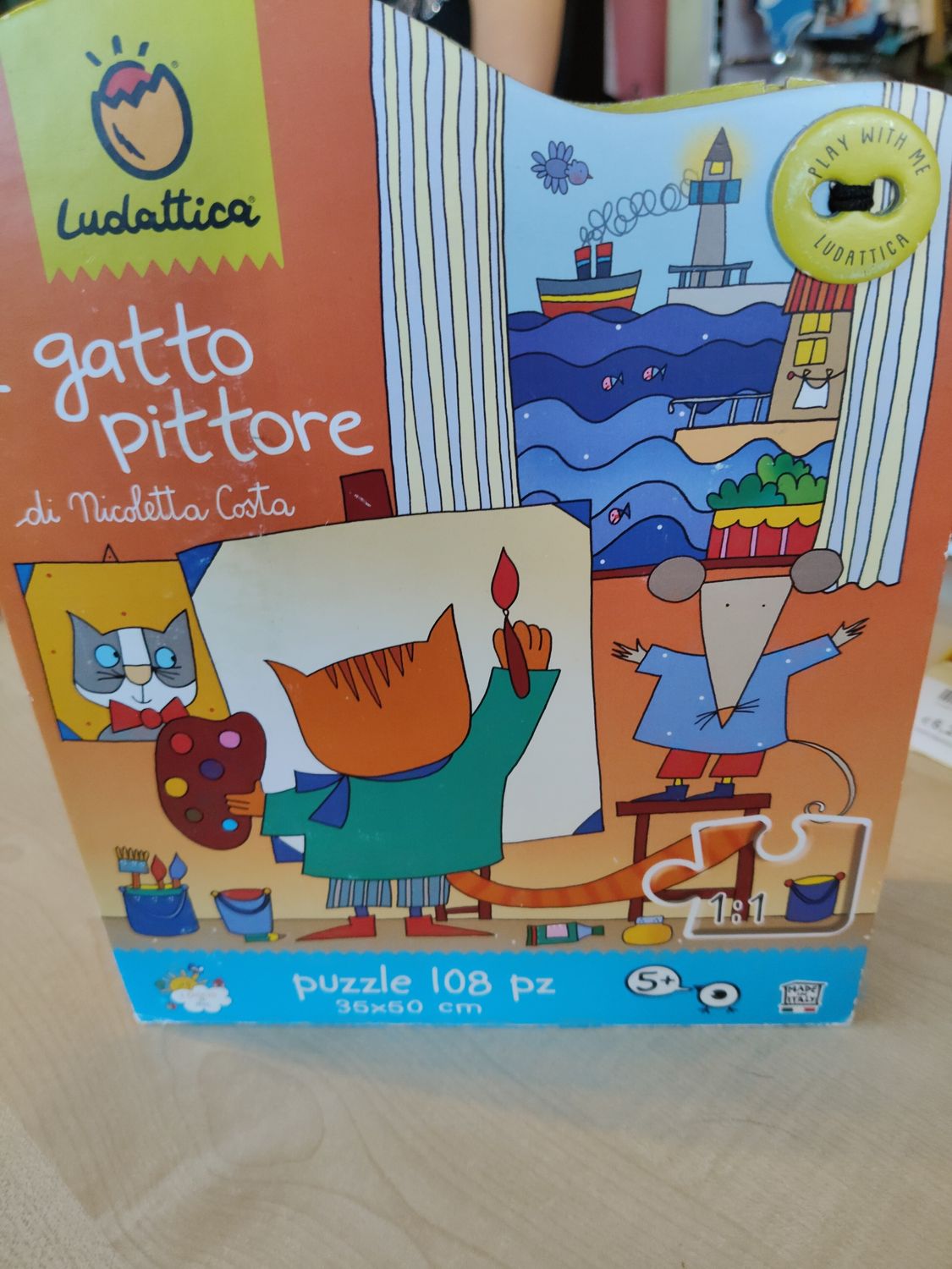 Puzzle il gatto pittore